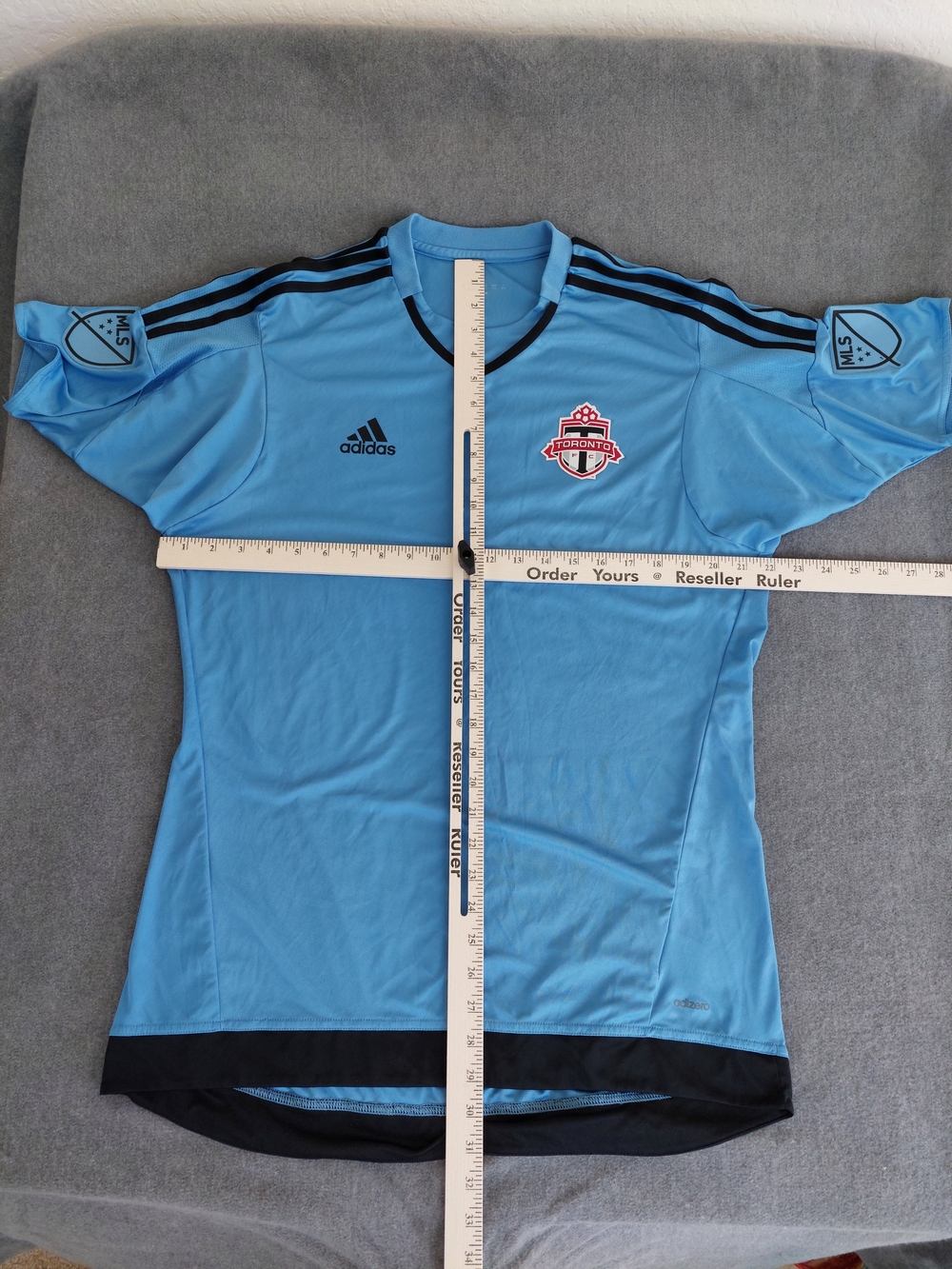 Toronto FC Adidas Climacool Soccer Training Jersey Light Blue Men's Large - Picture 2 of 6